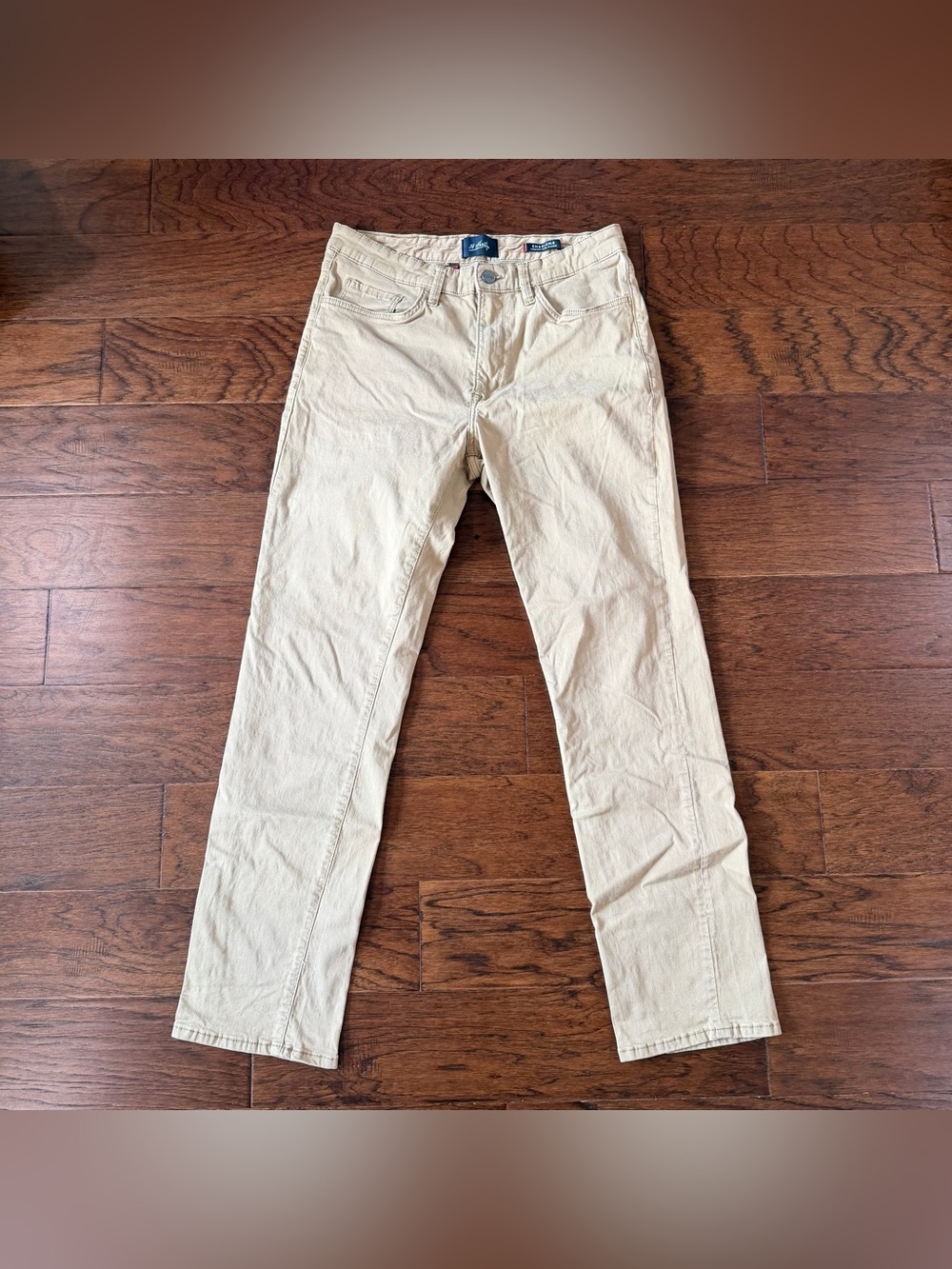 34 Heritage Charisma Pants Mens 34x32 Tan Comfort Rise Classic Fit Straight Leg